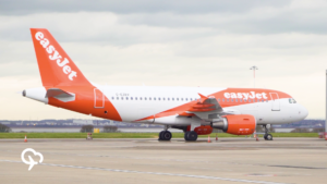 easy jet aeroplane on the runway for our project of the month